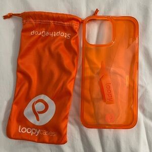 Loopy Case Vibrant Neon Orange 13ProMax